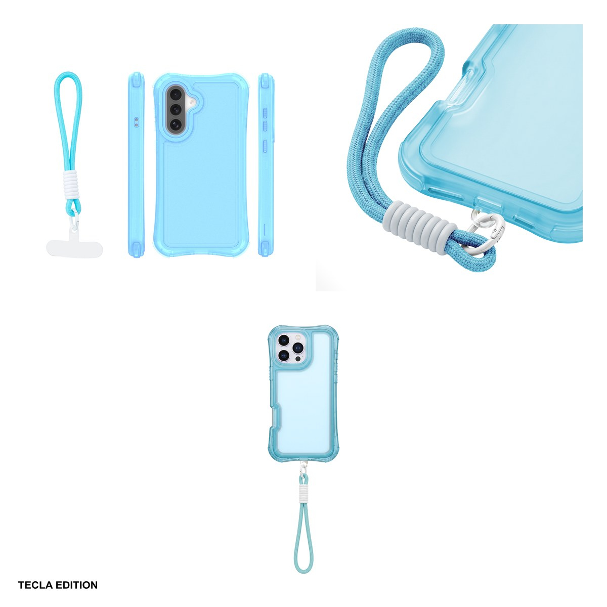 Husa Safepop strap pentru Samsung Galaxy A36 5G, Galaxy A56 5G, Galaxy A37 5G, Carcasa, Albastru [4]