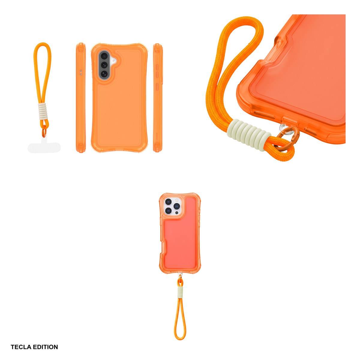 Husa Safepop strap pentru Samsung Galaxy A36 5G, Galaxy A56 5G, Galaxy A37 5G, Carcasa, Portocaliu [4]