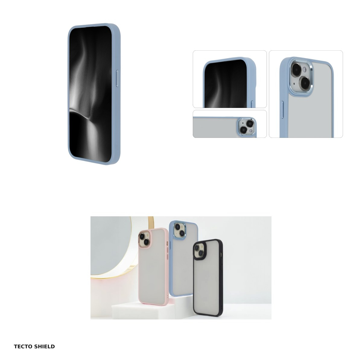Husa Satin Elegant Matt pentru Samsung Galaxy S23 Plus, Carcasa, Albastru [4]