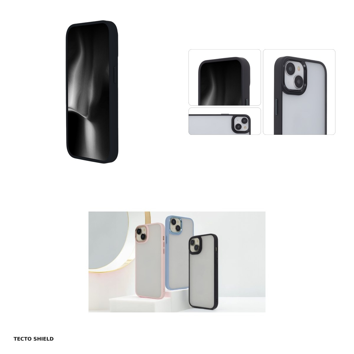 Husa Satin Elegant Matt pentru Samsung Galaxy S23 Plus, Carcasa, Negru [4]
