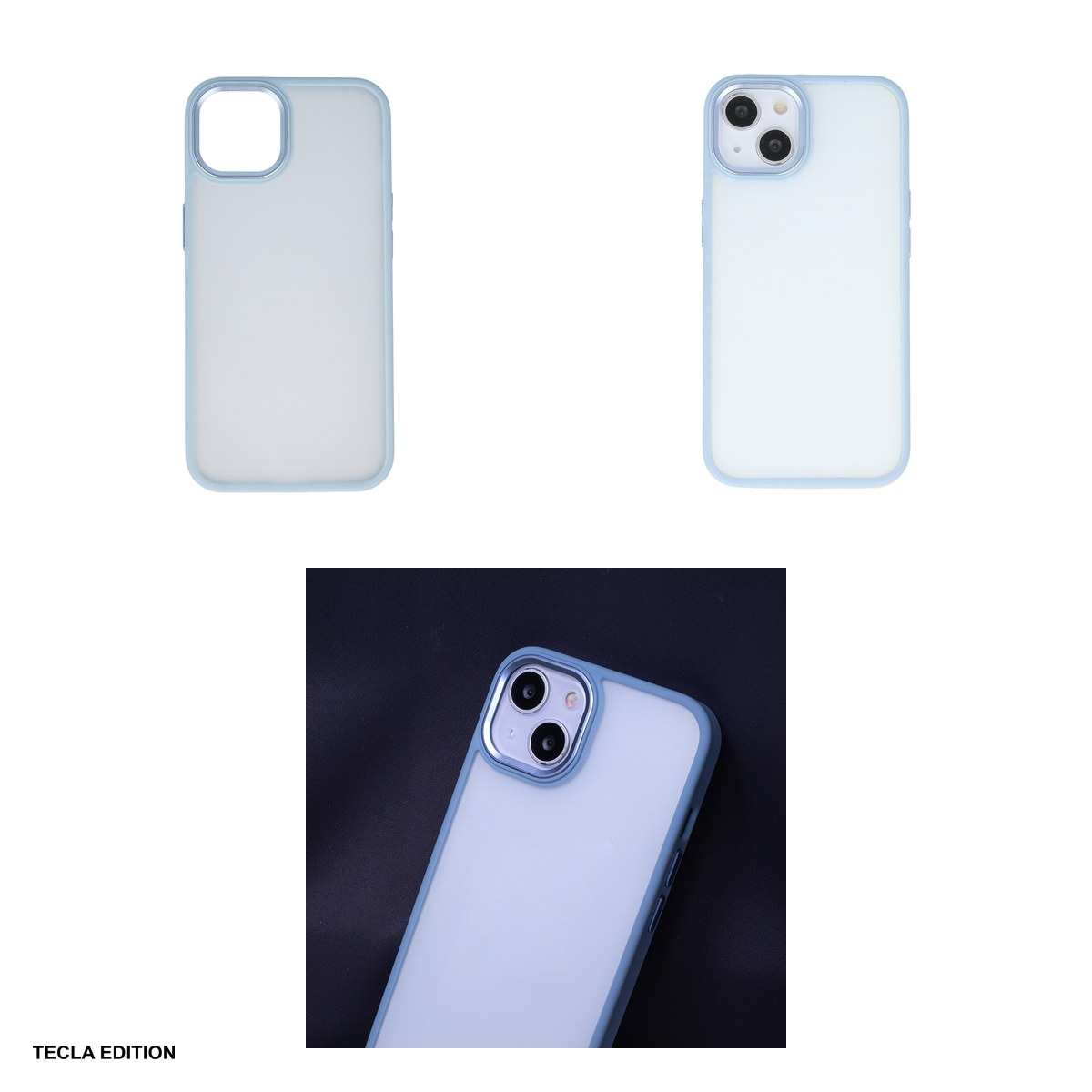 Husa Satin Matt pentru Apple iPhone 15 Plus, Carcasa, Albastru [4]