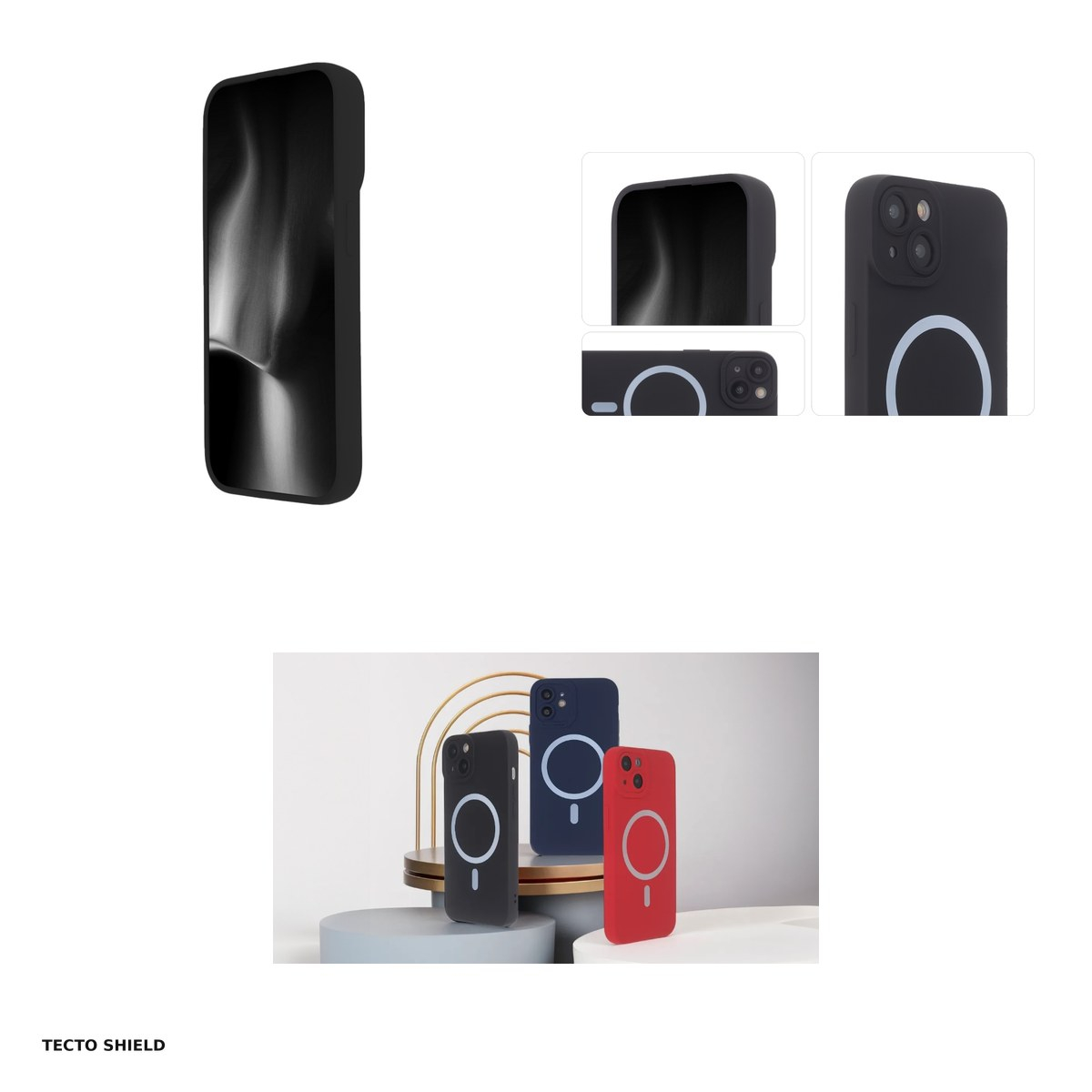 Husa Silicon Soft Mag pentru Apple iPhone 15 Plus, Carcasa, Negru [4]