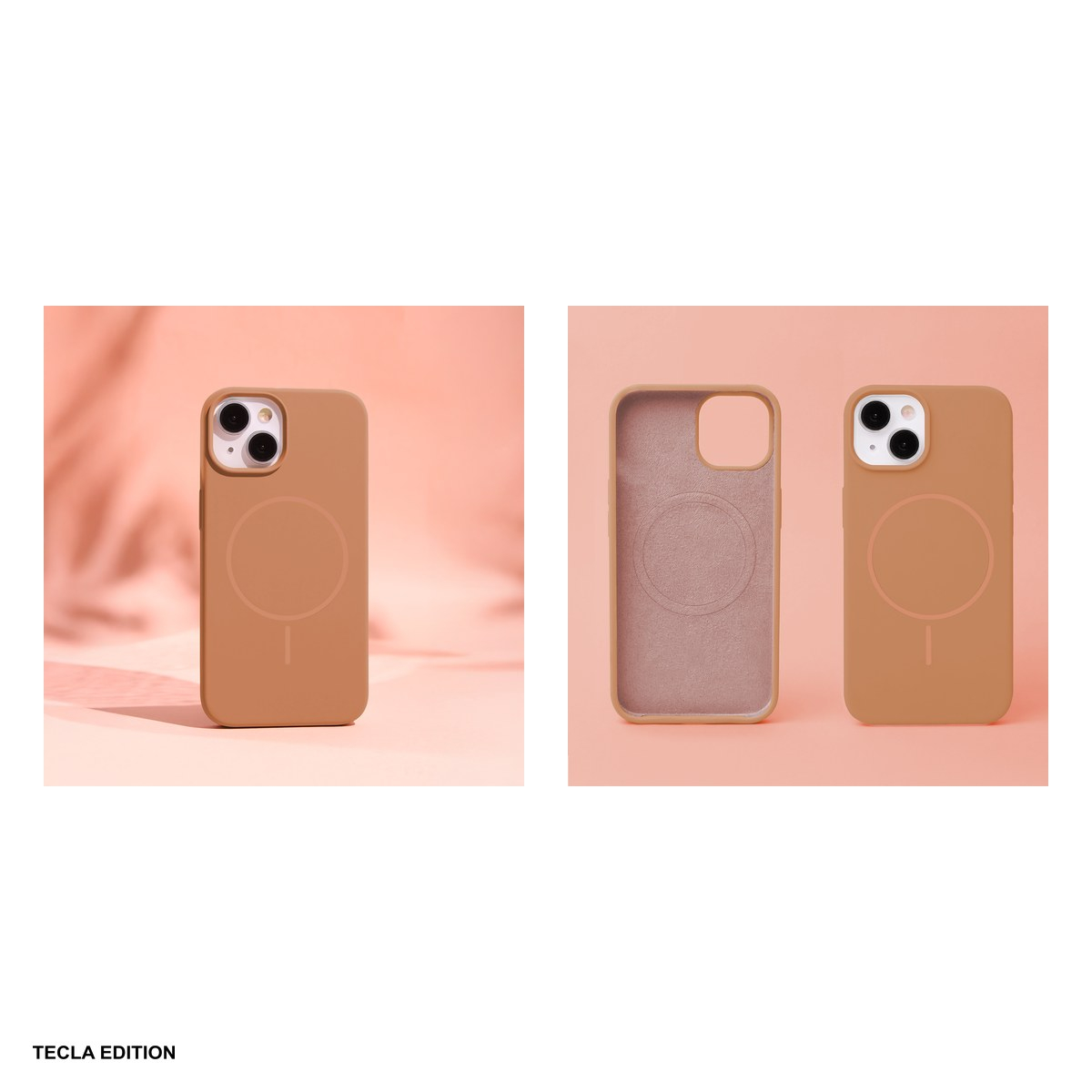 Husa Silicone Thin Mag pentru Apple iPhone 15 Pro, Carcasa magnetica, Maro [5]