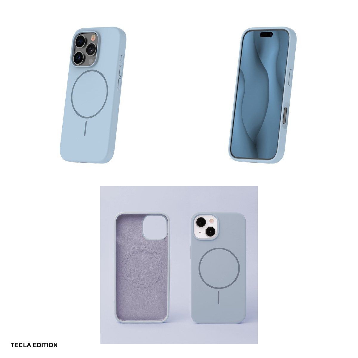 Husa Silicone Thin Mag pentru Apple iPhone 16 Plus, Carcasa magnetica, Albastru [4]
