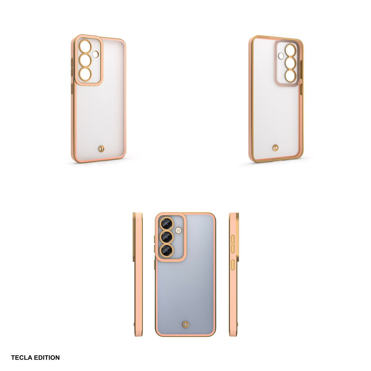 Husa Silky Gold pentru Oppo Reno 13F 5G, Carcasa, Roz [4]