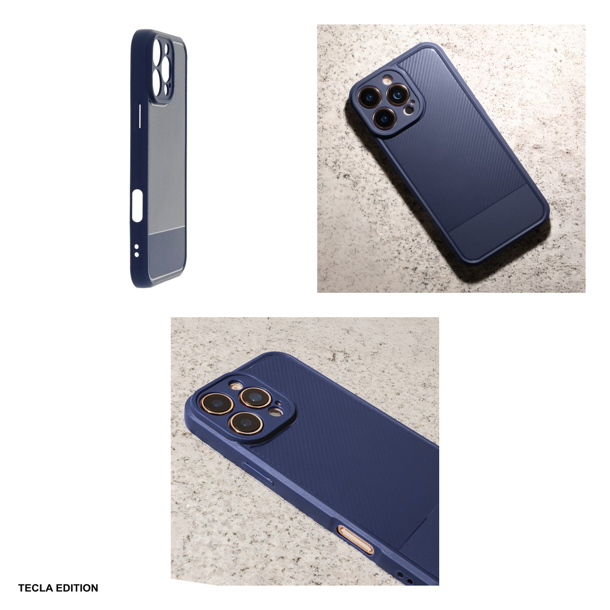 Husa Simple Carbon pentru Apple iPhone 17 Air, Carcasa, Albastru [4]