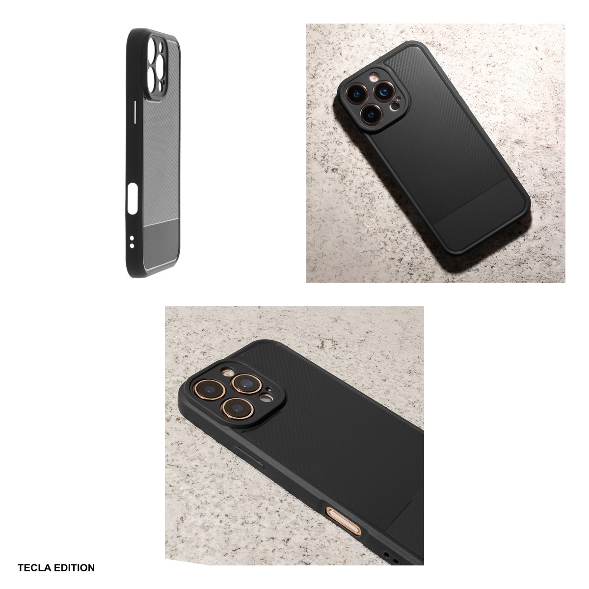 Husa Simple Carbon pentru Apple iPhone 17 Air, Carcasa, Negru [4]
