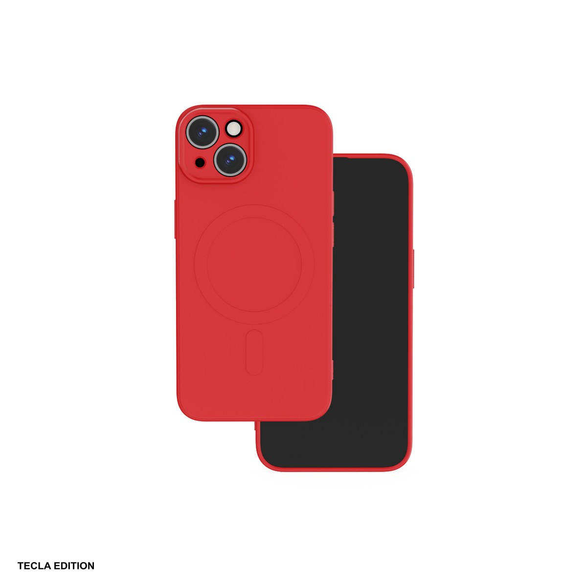 Husa Simple Color Mag pentru Apple iPhone 15, Carcasa magnetica, Rosu [1]