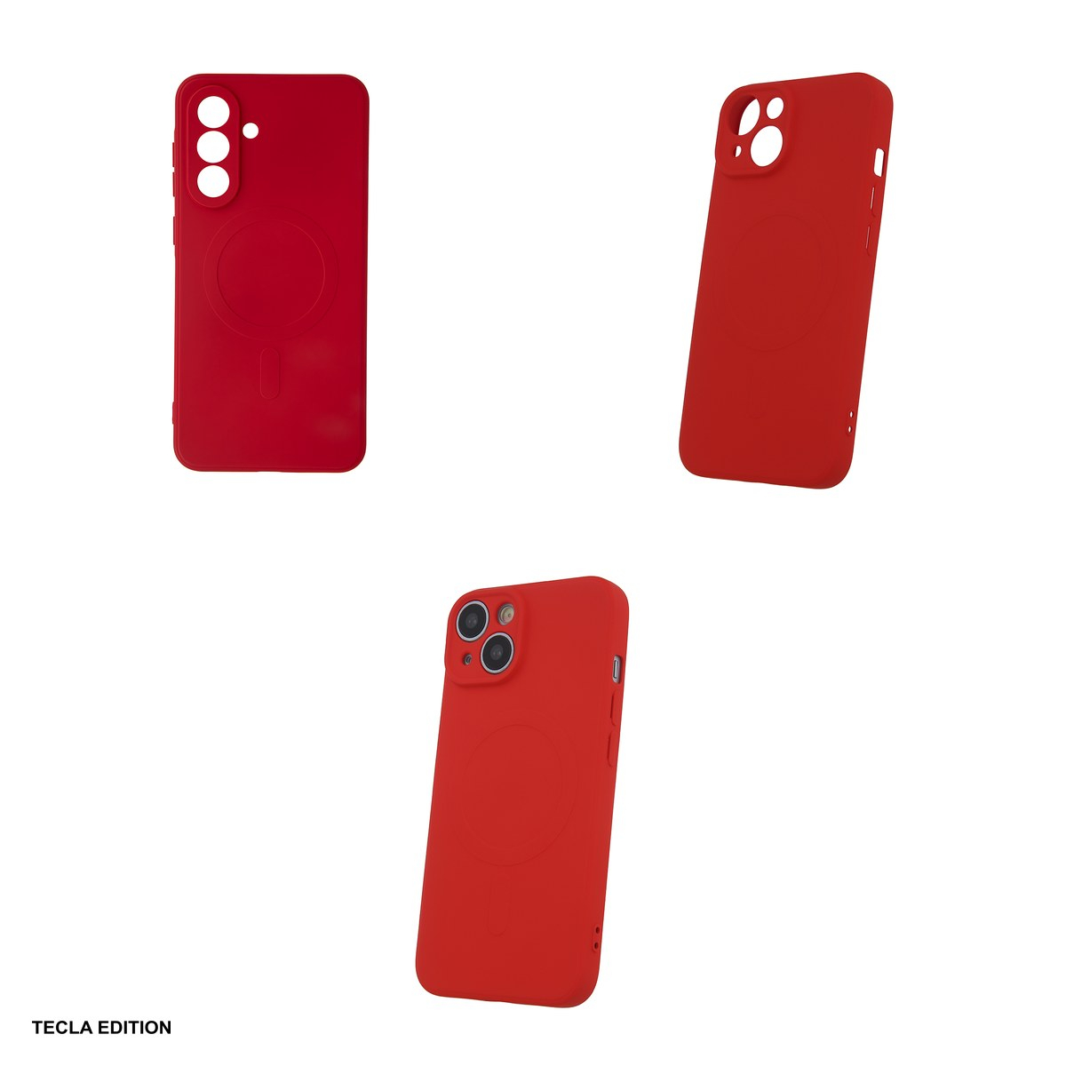 Husa Simple Color Mag pentru Samsung Galaxy A36 5G, Carcasa magnetica, Rosu [4]