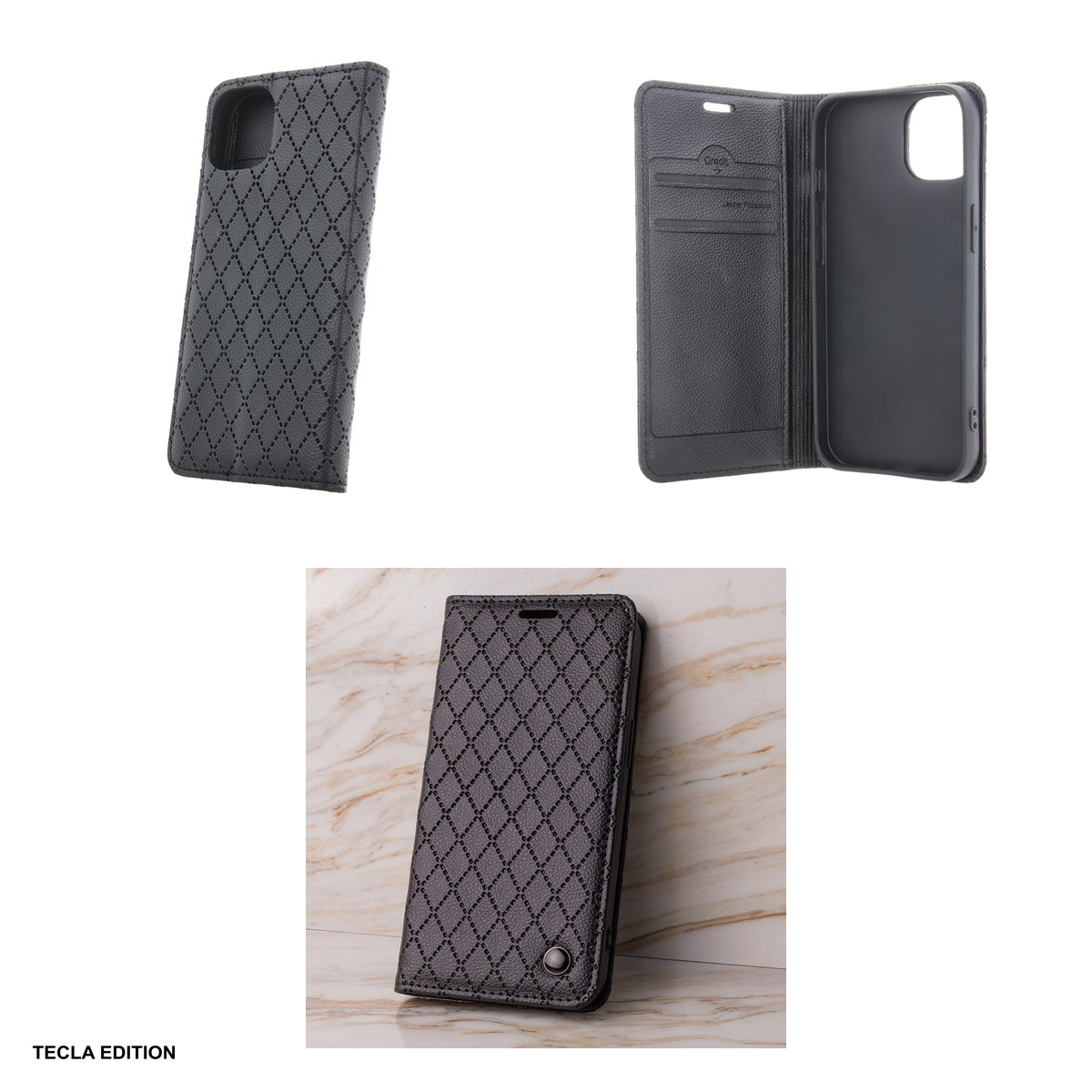 Husa Smart Caro pentru Honor 600 Pro, 600, tip carte, Negru [4]