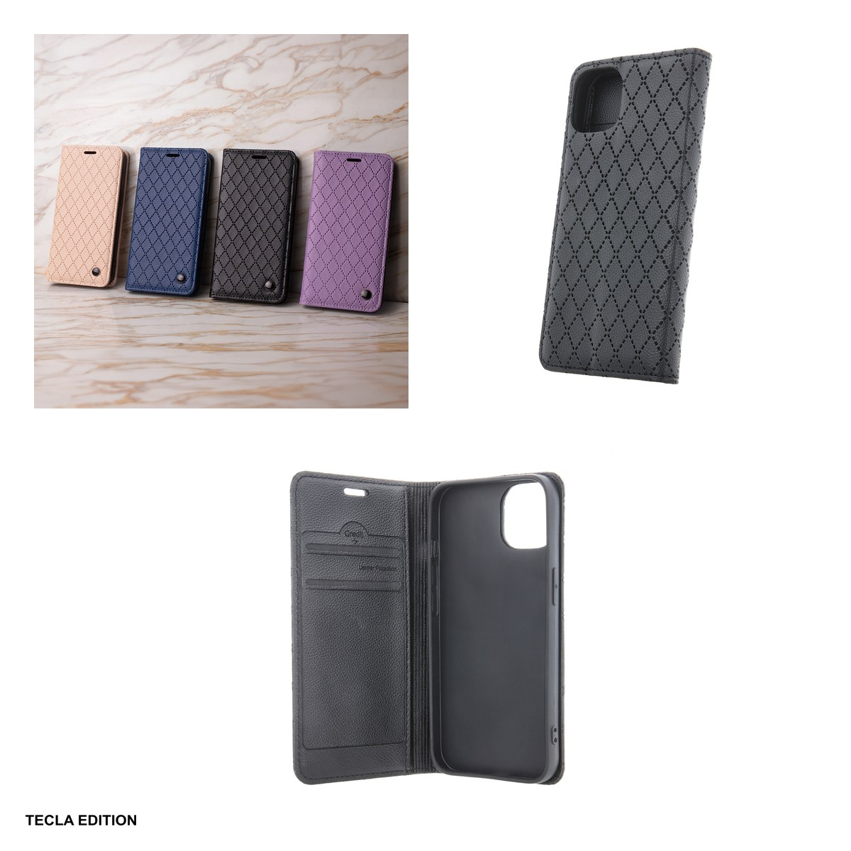 Husa Smart Caro pentru Samsung Galaxy A26 5G, tip carte cu inchidere magnetica, Negru [4]