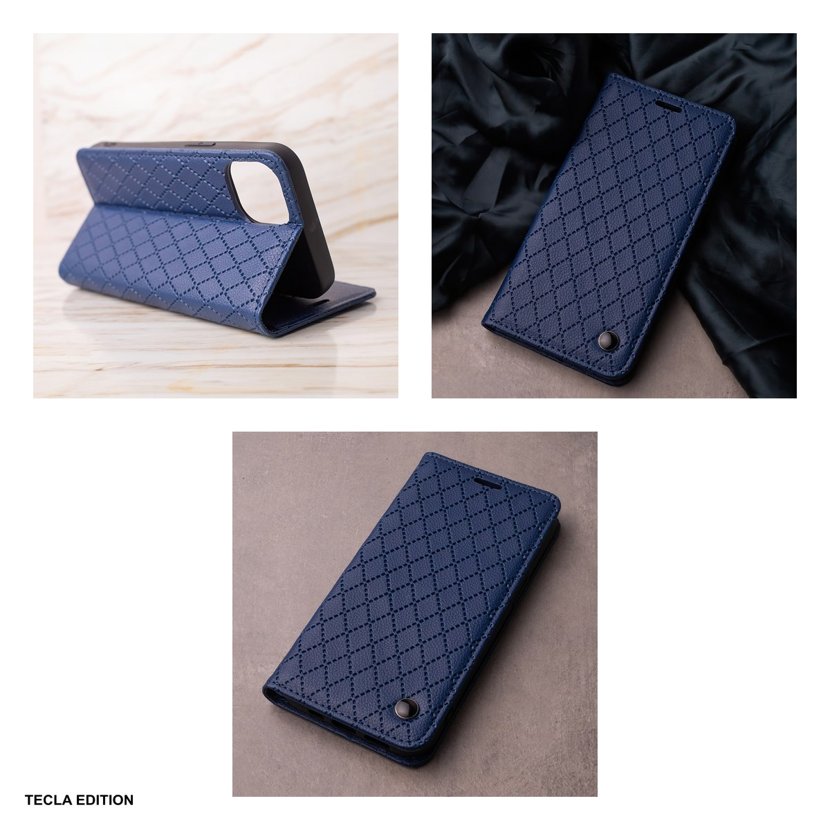 Husa Smart Caro pentru Samsung Galaxy A27 5G, tip carte, Bleumarin [5]