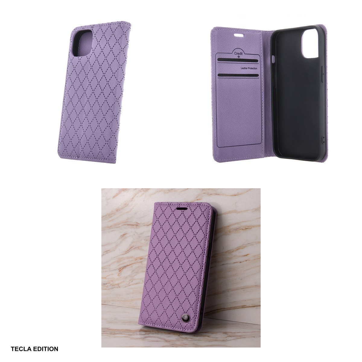 Husa Smart Caro pentru Samsung Galaxy A27 5G, tip carte, Mov [4]