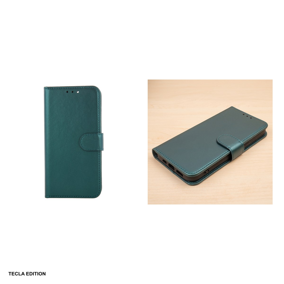 Husa Smart Classic pentru Apple iPhone 16e, iPhone 17e, tip carte cu inchidere magnetica, Verde [5]