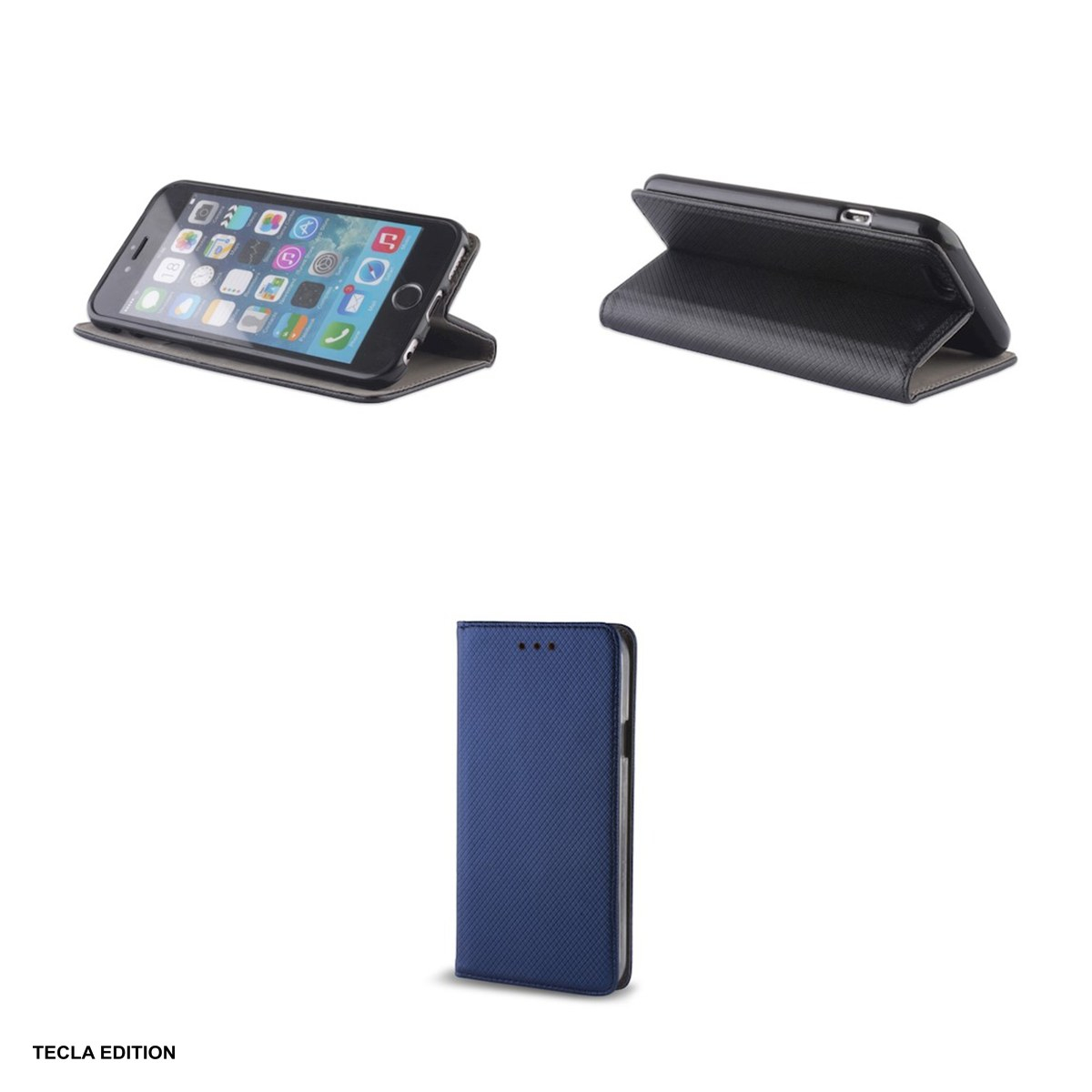 Husa Smart Magnet pentru Samsung Galaxy A71 4G, tip carte cu inchidere magnetica, Negru [5]