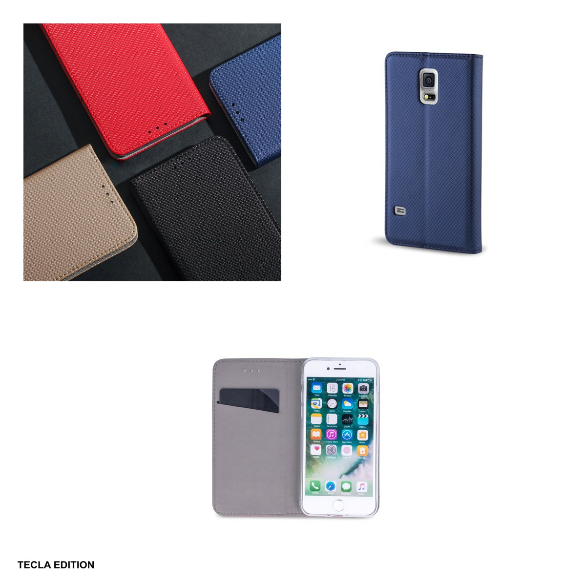 Husa Smart Magnet pentru Xiaomi Redmi Note 10 5G, Poco M3 Pro 5G, tip carte cu inchidere magnetica, Albastru [4]
