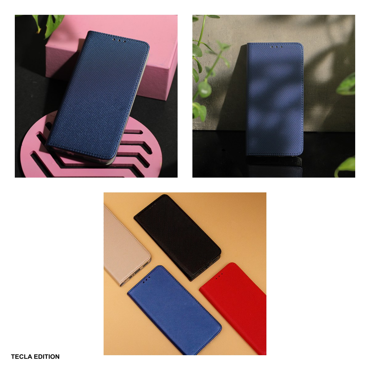 Husa Smart Magnet pentru Xiaomi Redmi Note 10 5G, Poco M3 Pro 5G, tip carte cu inchidere magnetica, Albastru [6]