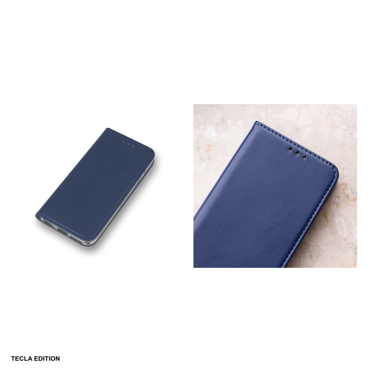 Husa Smart Magnetic pentru Honor 600 Lite, tip carte cu inchidere magnetica, Bleumarin [5]
