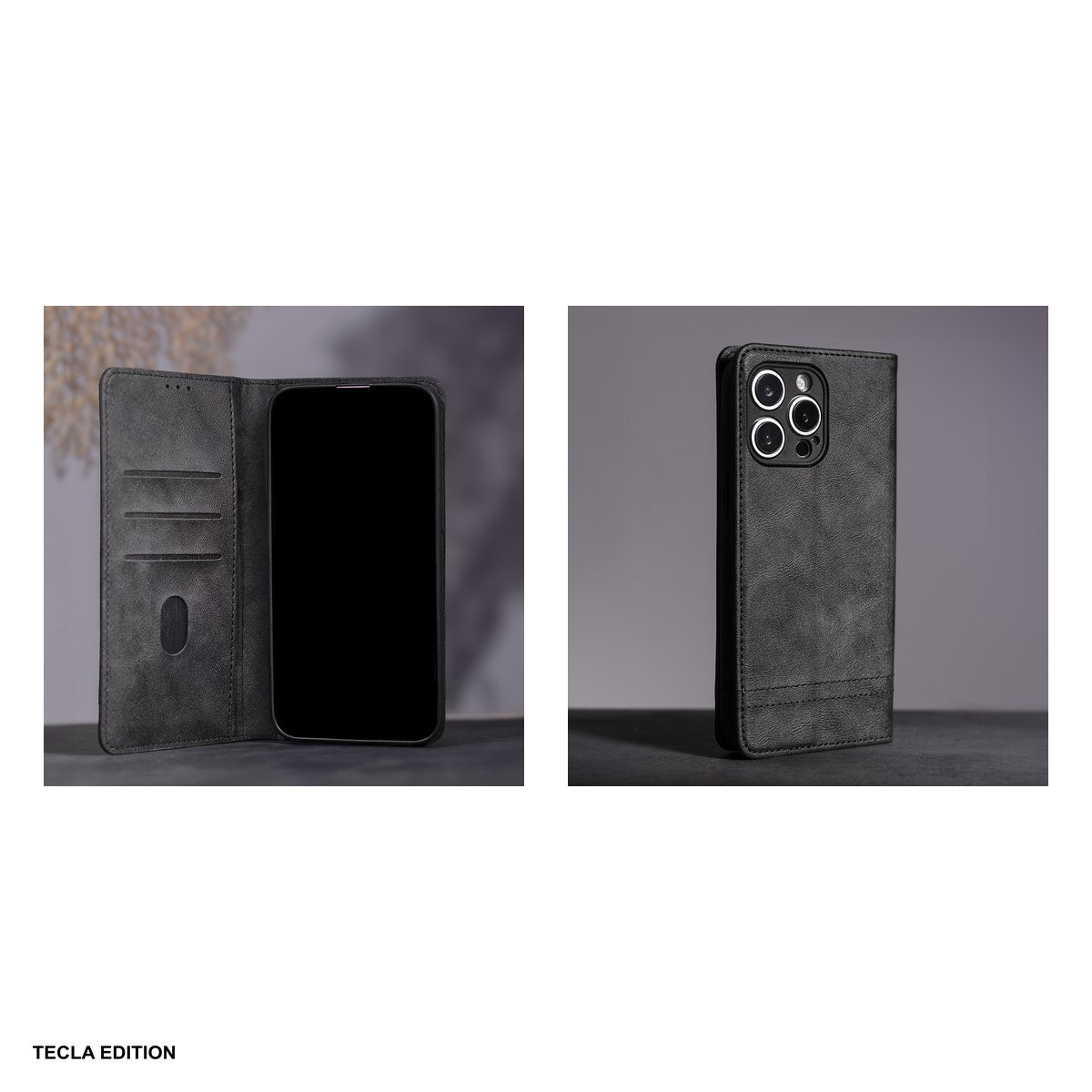 Husa Smart Seam pentru Xiaomi Redmi 15 5G, Redmi 15 4G EU, tip carte cu inchidere magnetica, Negru [5]