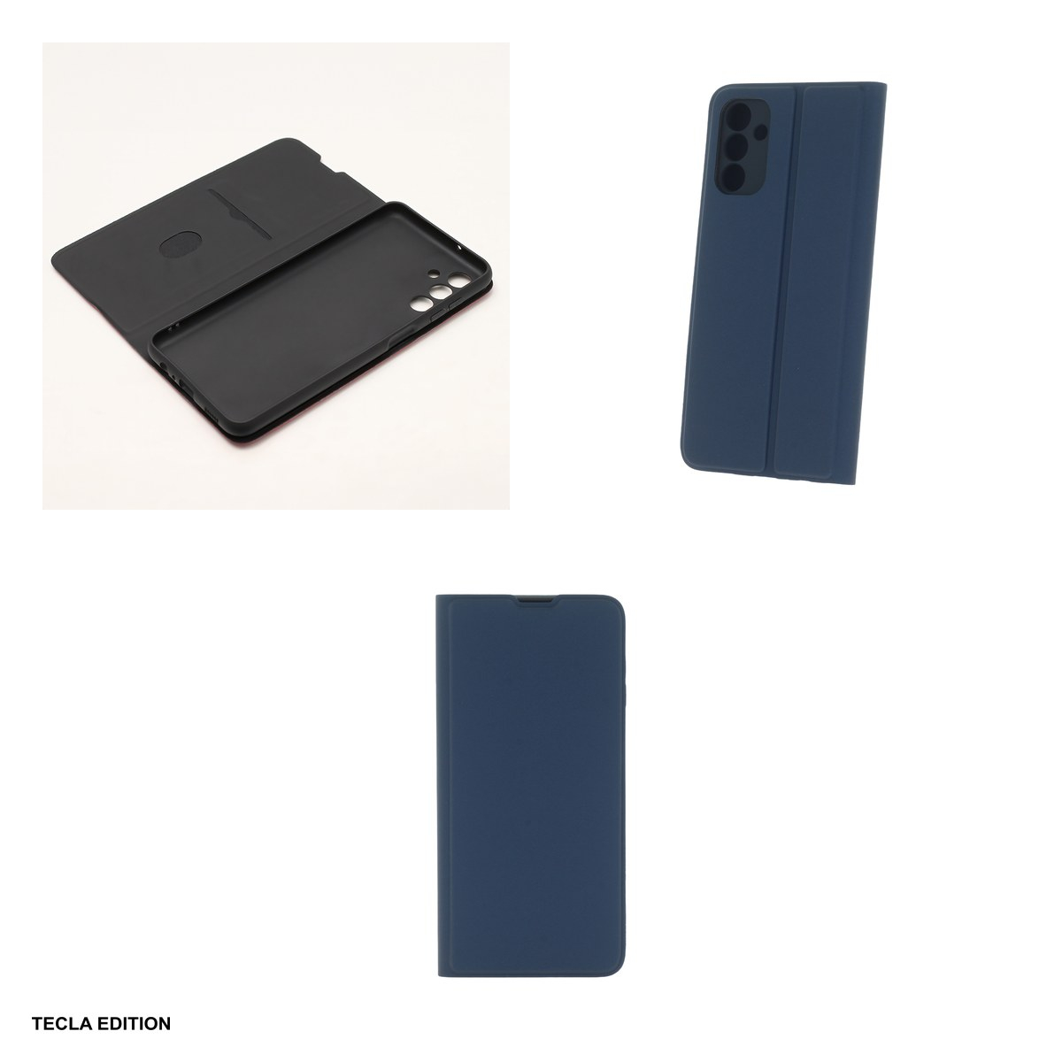 Husa Smart Soft pentru Samsung Galaxy S23 FE, tip carte cu inchidere magnetica, Albastru [4]