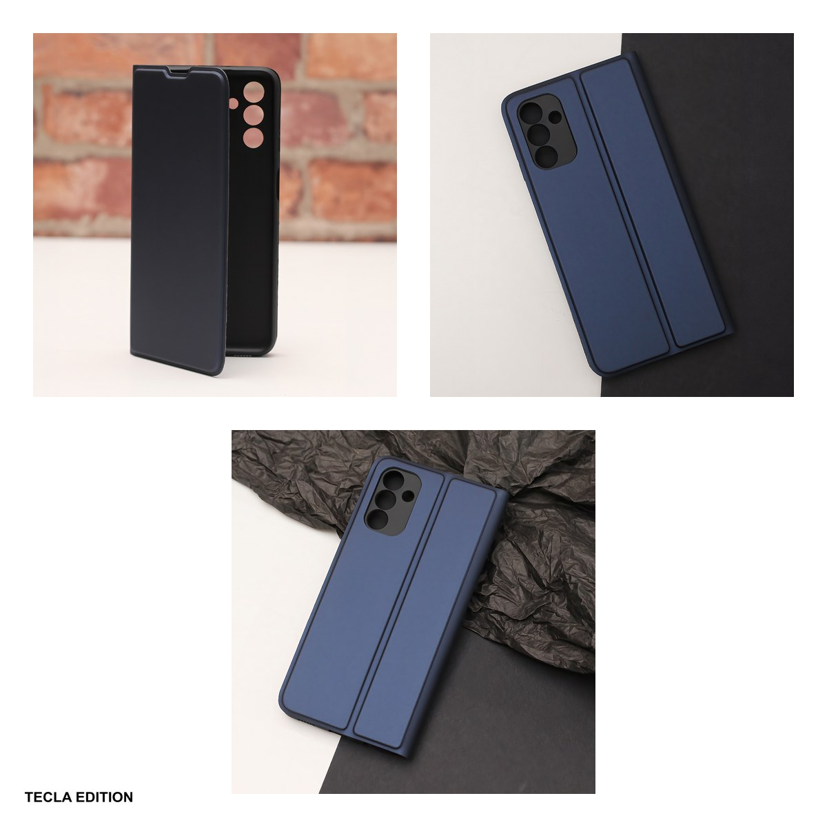 Husa Smart Soft pentru Samsung Galaxy S23 FE, tip carte cu inchidere magnetica, Albastru [6]
