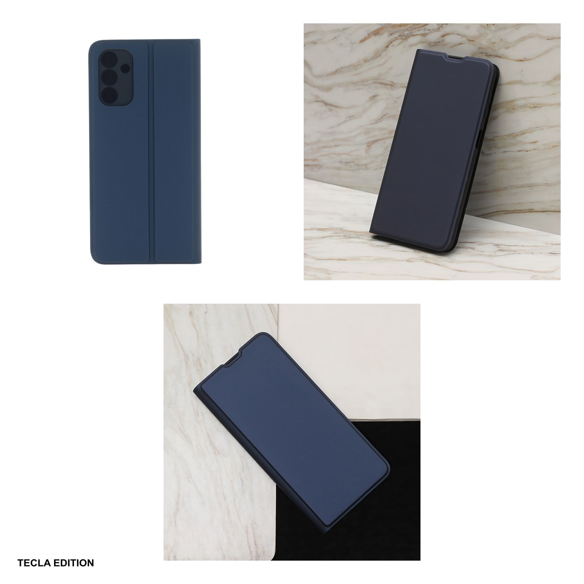 Husa Smart Soft pentru Samsung Galaxy S23 FE, tip carte cu inchidere magnetica, Albastru [5]