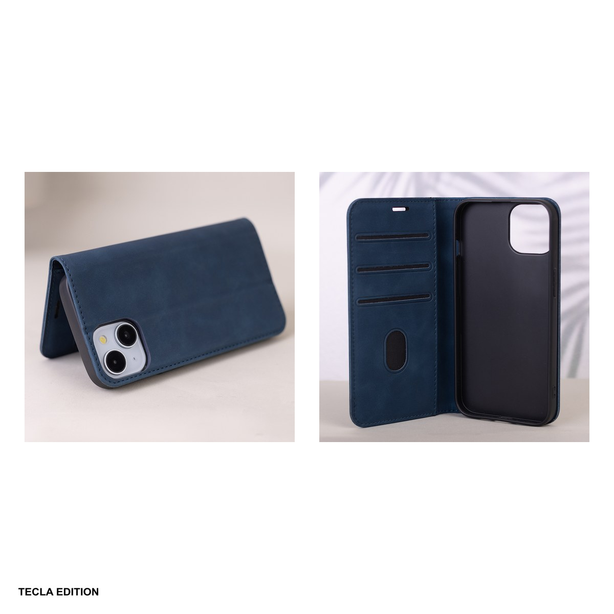 Husa Smart Suede pentru Samsung Galaxy A57 5G, tip carte cu inchidere magnetica, Albastru [5]
