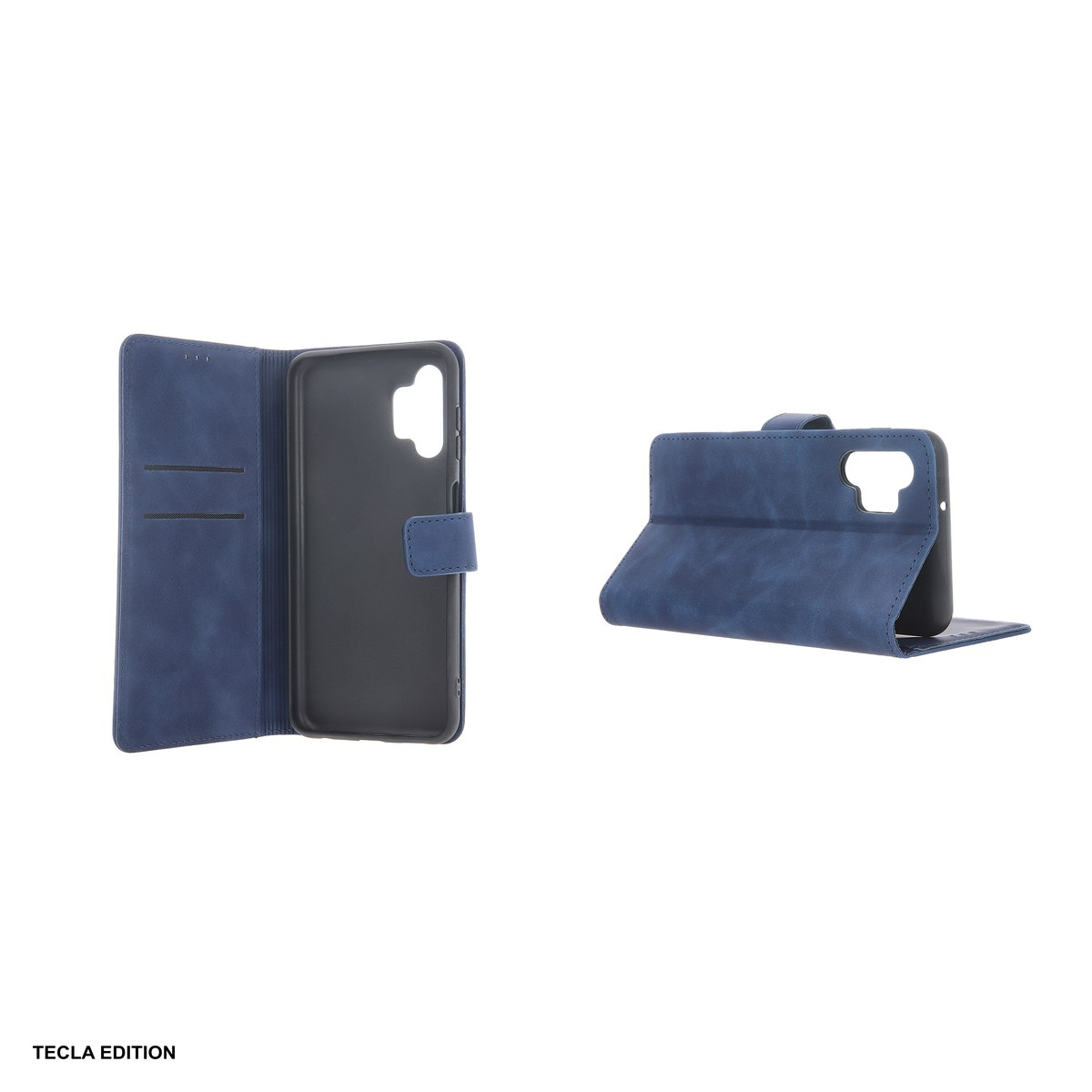 Husa Smart Velvet pentru Samsung Galaxy A37 5G, Galaxy A36 5G, tip carte cu inchidere magnetica, Albastru [5]