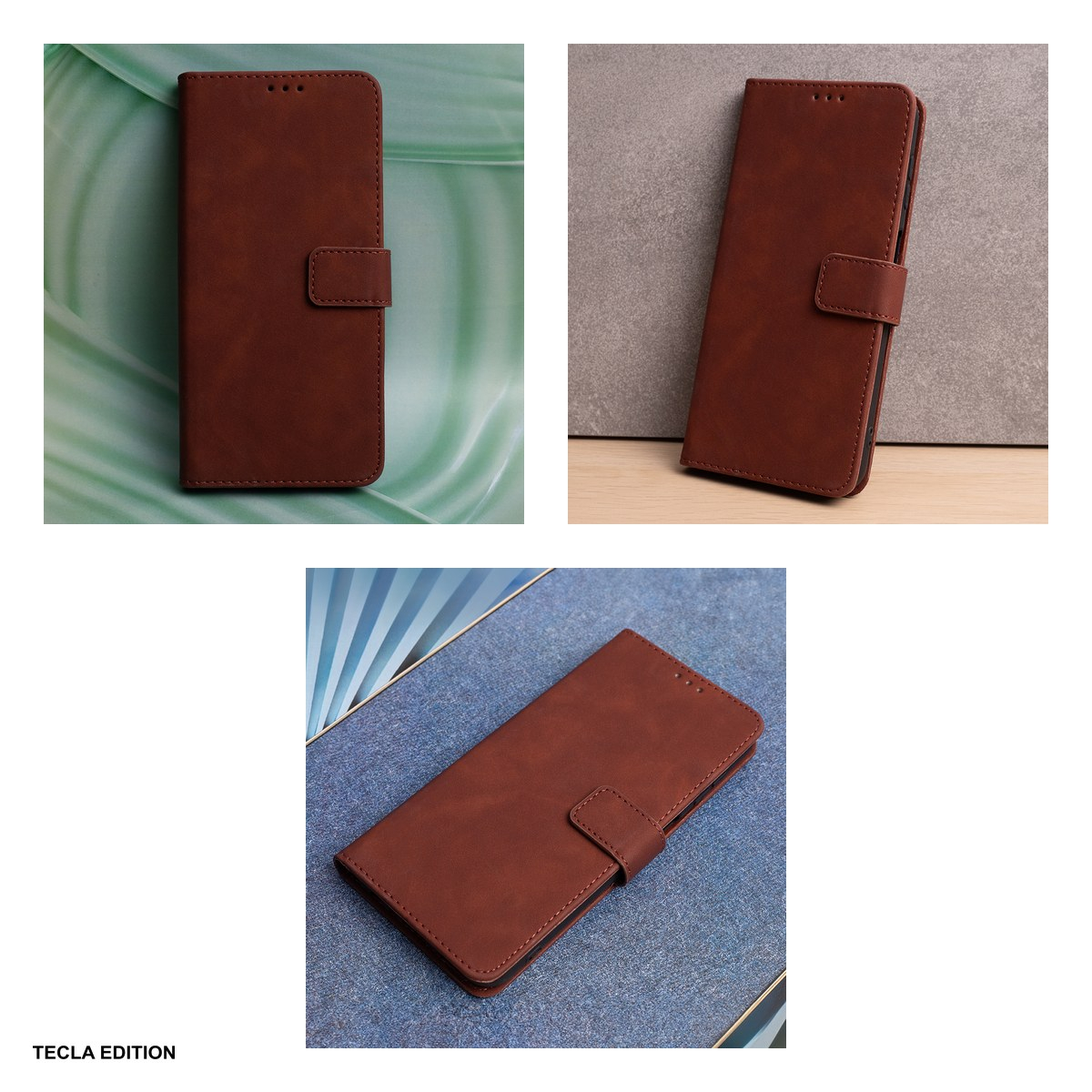 Husa Smart Velvet pentru Samsung Galaxy S26 Ultra, tip carte cu inchidere magnetica, Maro [6]