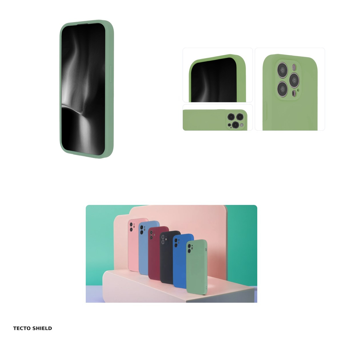 Husa Soft Touch Mag pistachio pentru Apple iPhone 14 Pro, Carcasa, Verde [4]