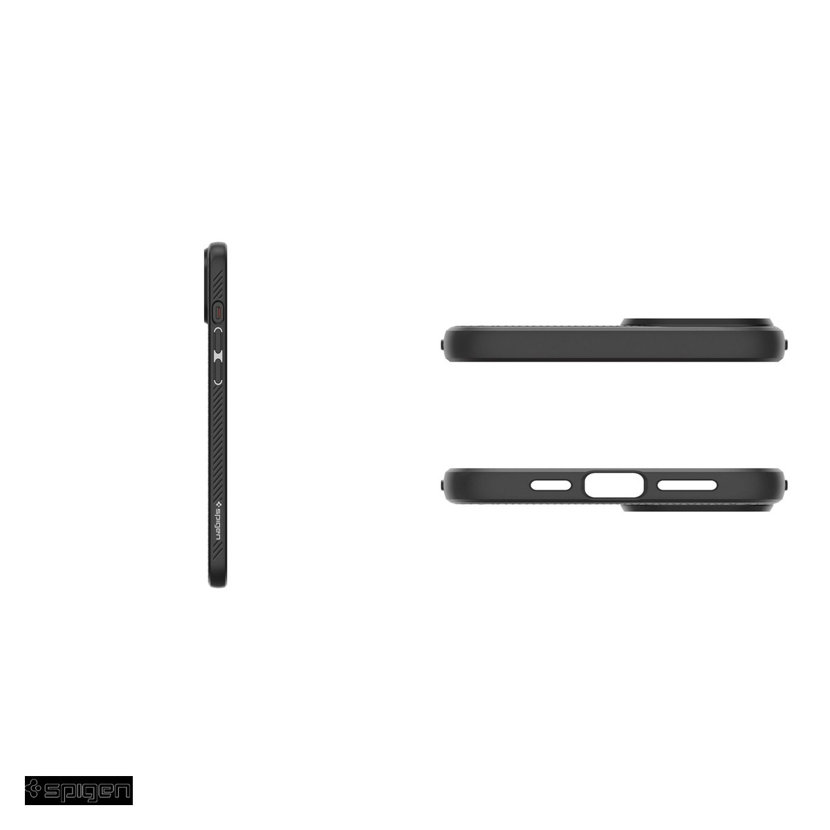 Husa Spigen Liquid Air matte pentru Apple iPhone 15 Plus, Carcasa, Negru [5]