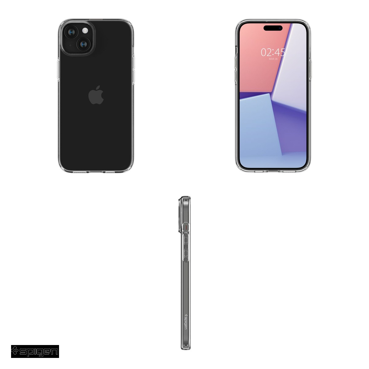 Husa Spigen Liquid Crystal crystal pentru Apple iPhone 15 Plus, Carcasa, Transparent [4]
