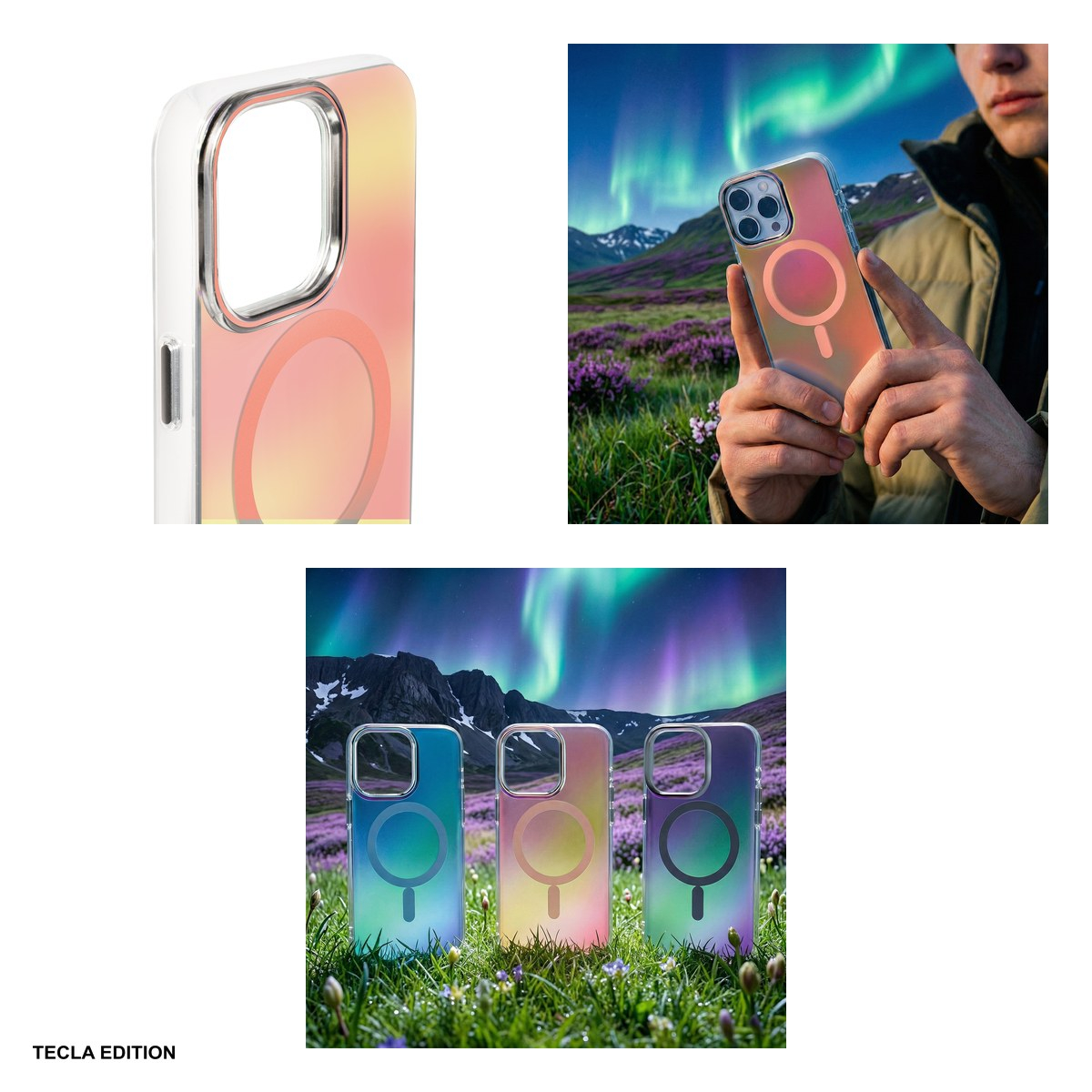 Husa Tecto Shield Aurora pentru Apple iPhone 11, Carcasa magnetica, Roz [5]