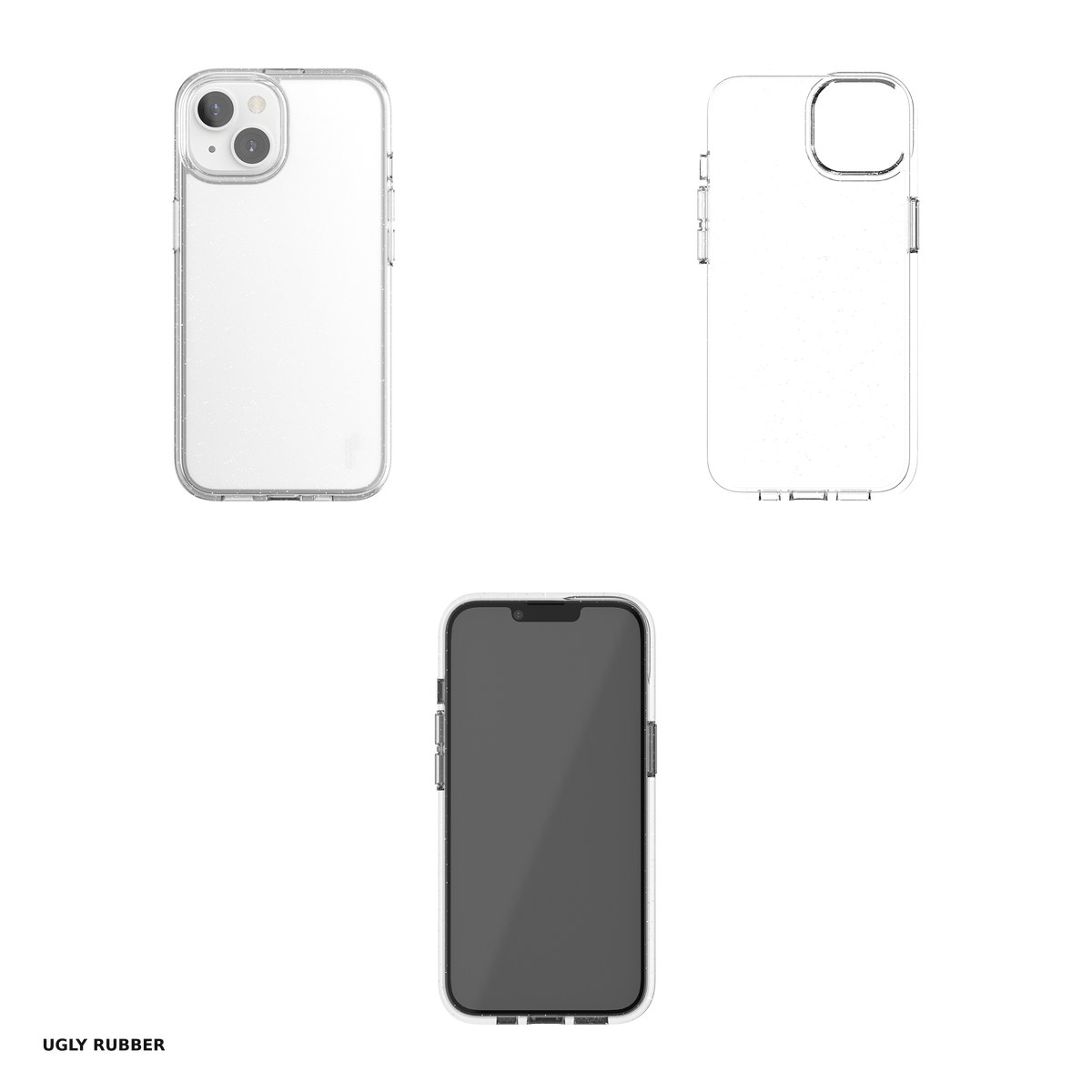 Husa Ugly Rubber Vogue pentru Apple iPhone 15 Plus, Carcasa, Transparent [4]