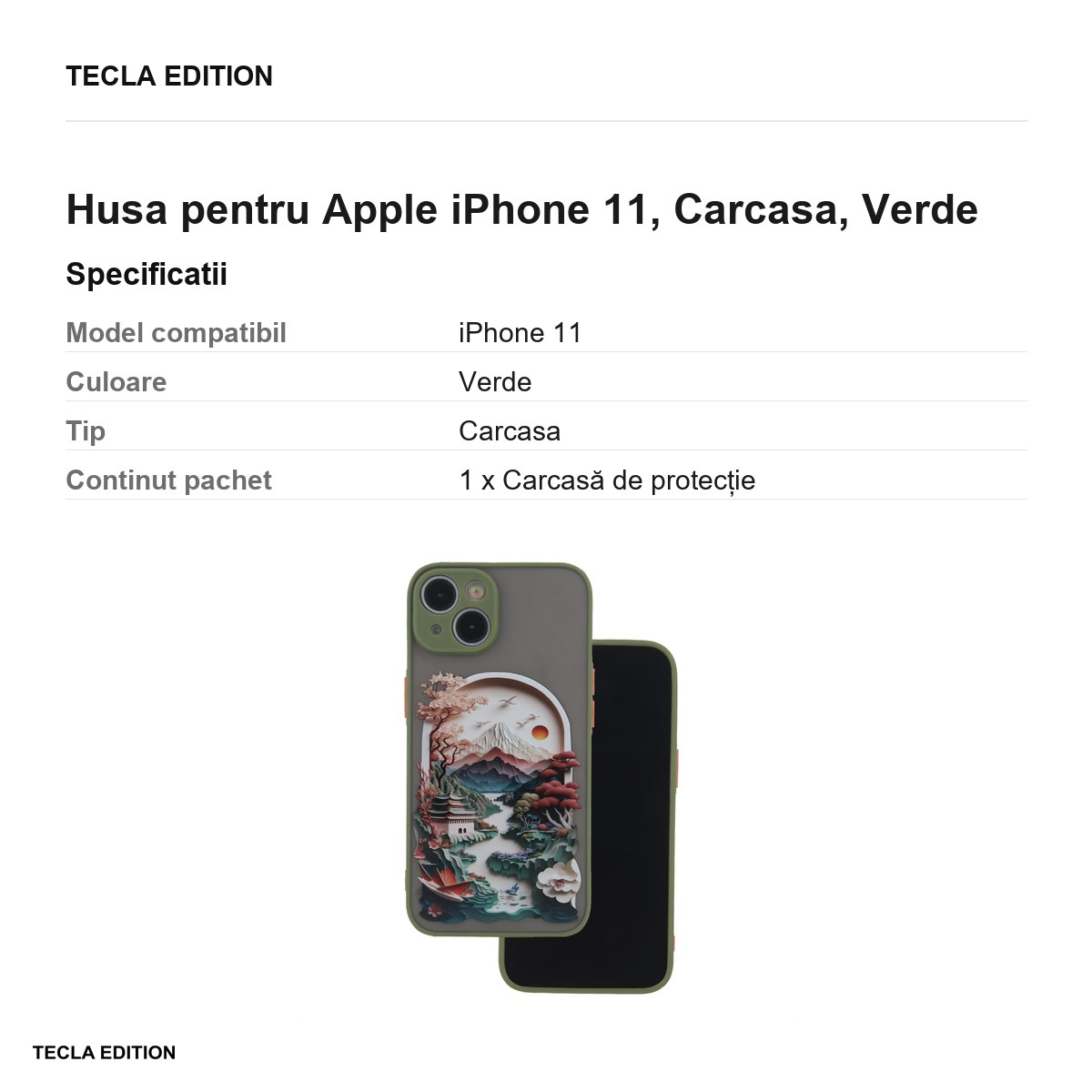 Husa Ultra Trendy Travel pentru Apple iPhone 11, Carcasa, Verde [3]