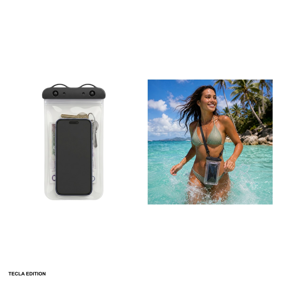 Husa universala Waterproof rainbow, Carcasa, Negru [5]