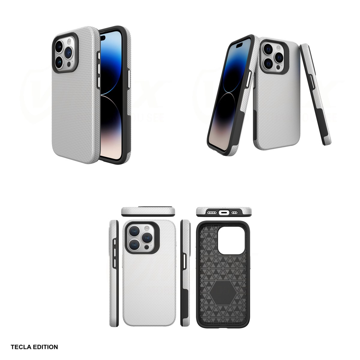Husa Vmax Triangle pentru Samsung Galaxy A35 5G, Carcasa, Argintiu [4]