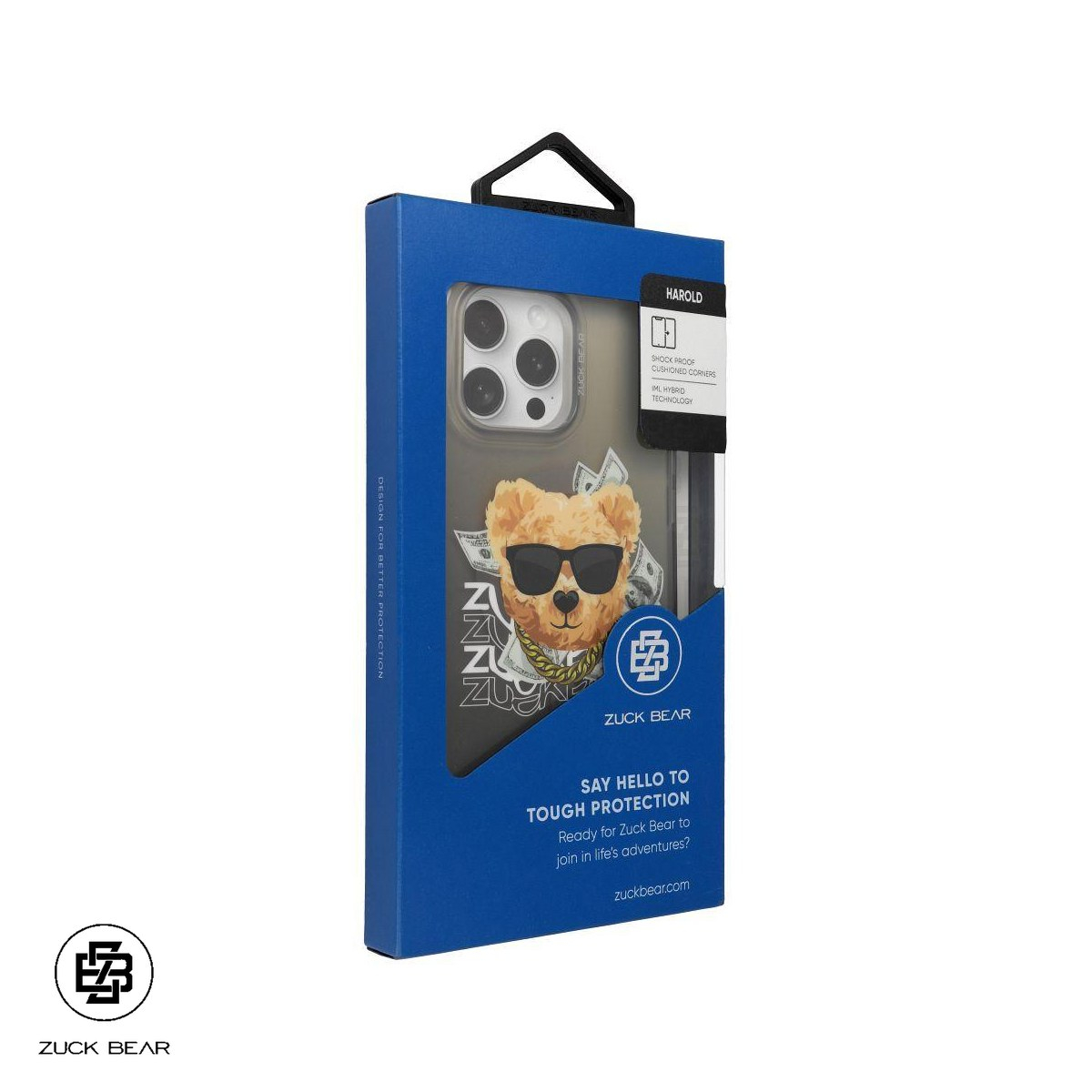 Husa Zuck Bear Harold pentru iPhone 16 Pro Max, Carcasa, Negru [5]