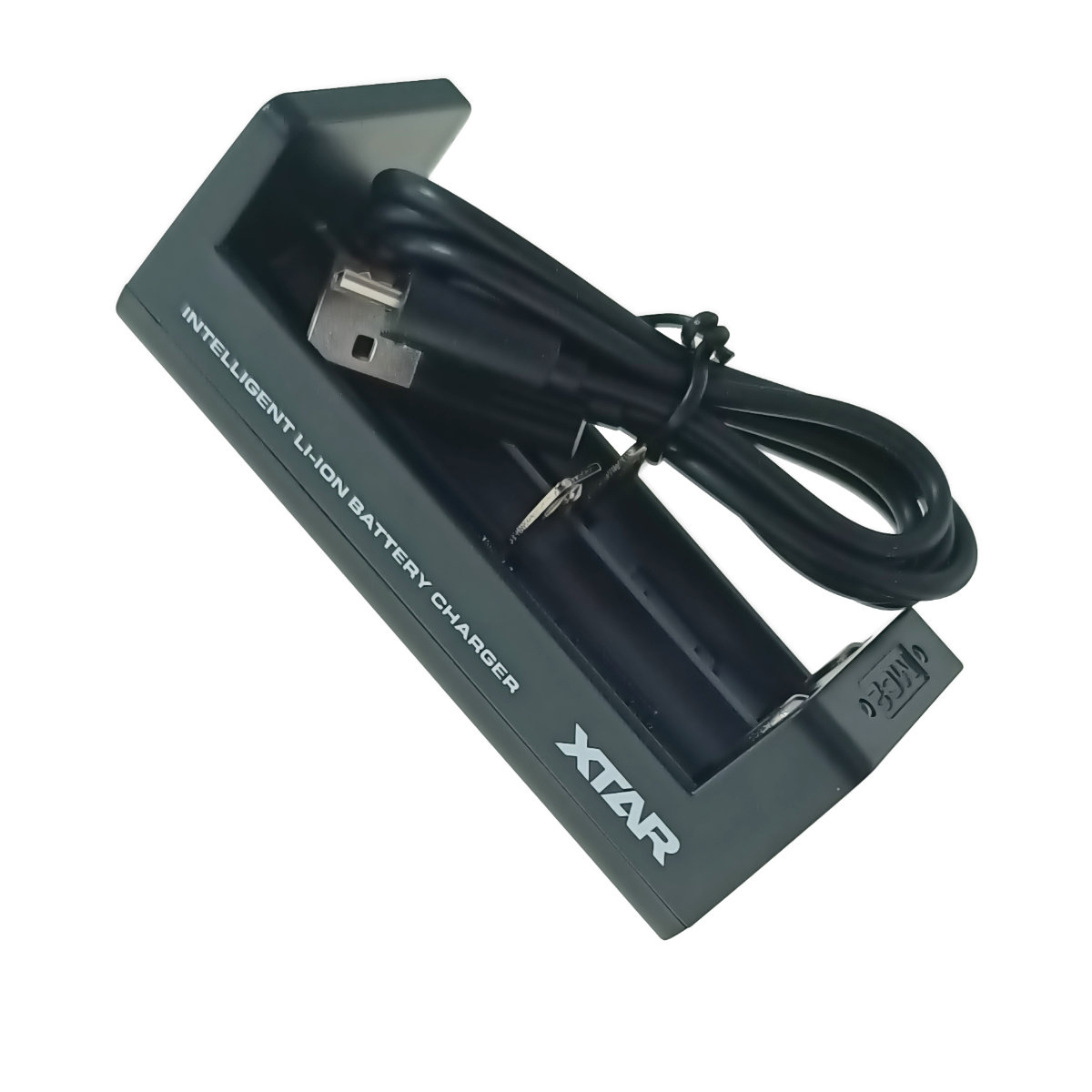 Incarcator acumulatori Li-Ion 2 x tip 18650, XTAR MC2 32019, cablu USB de 81cm, negru [2]