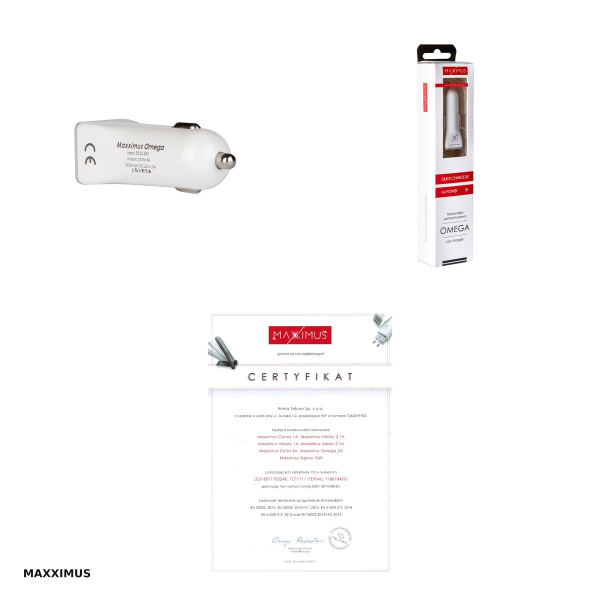 Incarcator auto Maxximus, QC 3 A [4]