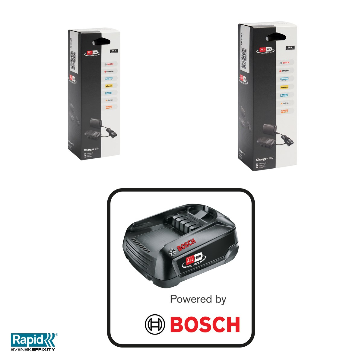 Incarcator de baterii Rapid Power For All Alliance 18 V, incarca 80% dintr-o baterie de 2.5 Ah in 60 minute, cu indicator, 67x238x77 mm [4]