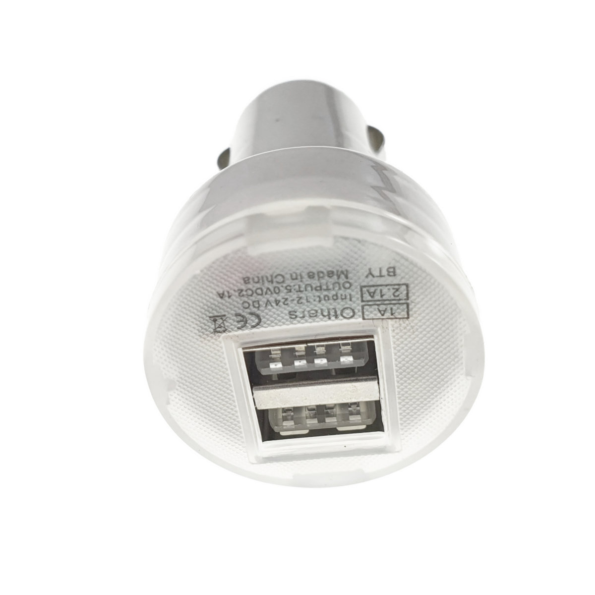 Incarcator de masina, 2xUSB 2.1A si 1A, adaptor USB 5V DC 2.1A, bricheta auto 12-24V DC, alb [4]
