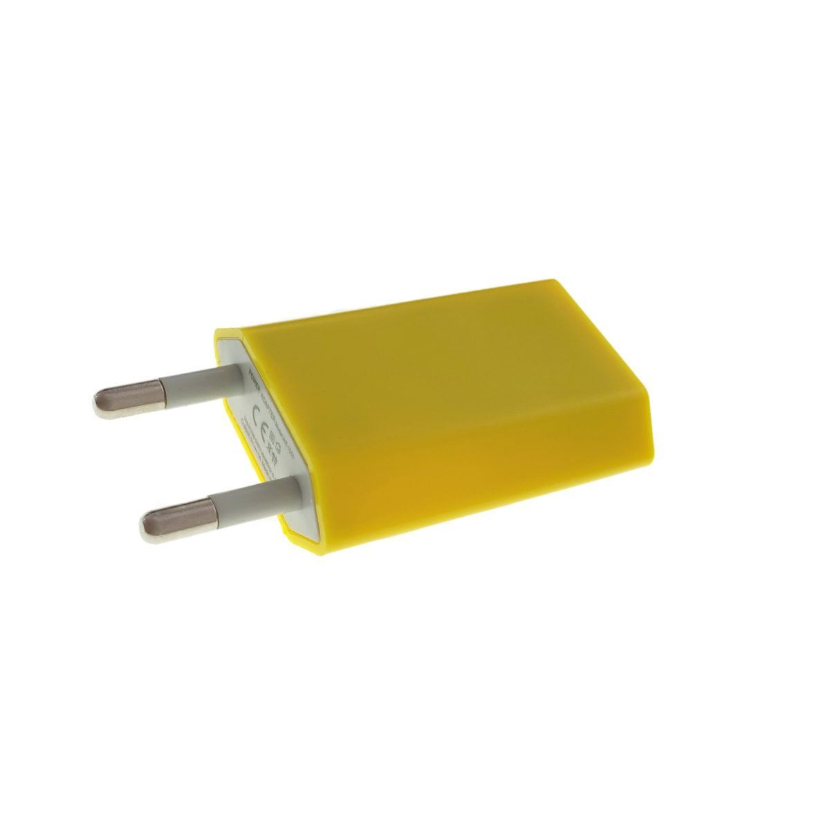 Încărcător de perete,adaptor de alimentare USB,1000 mA, galben [4]