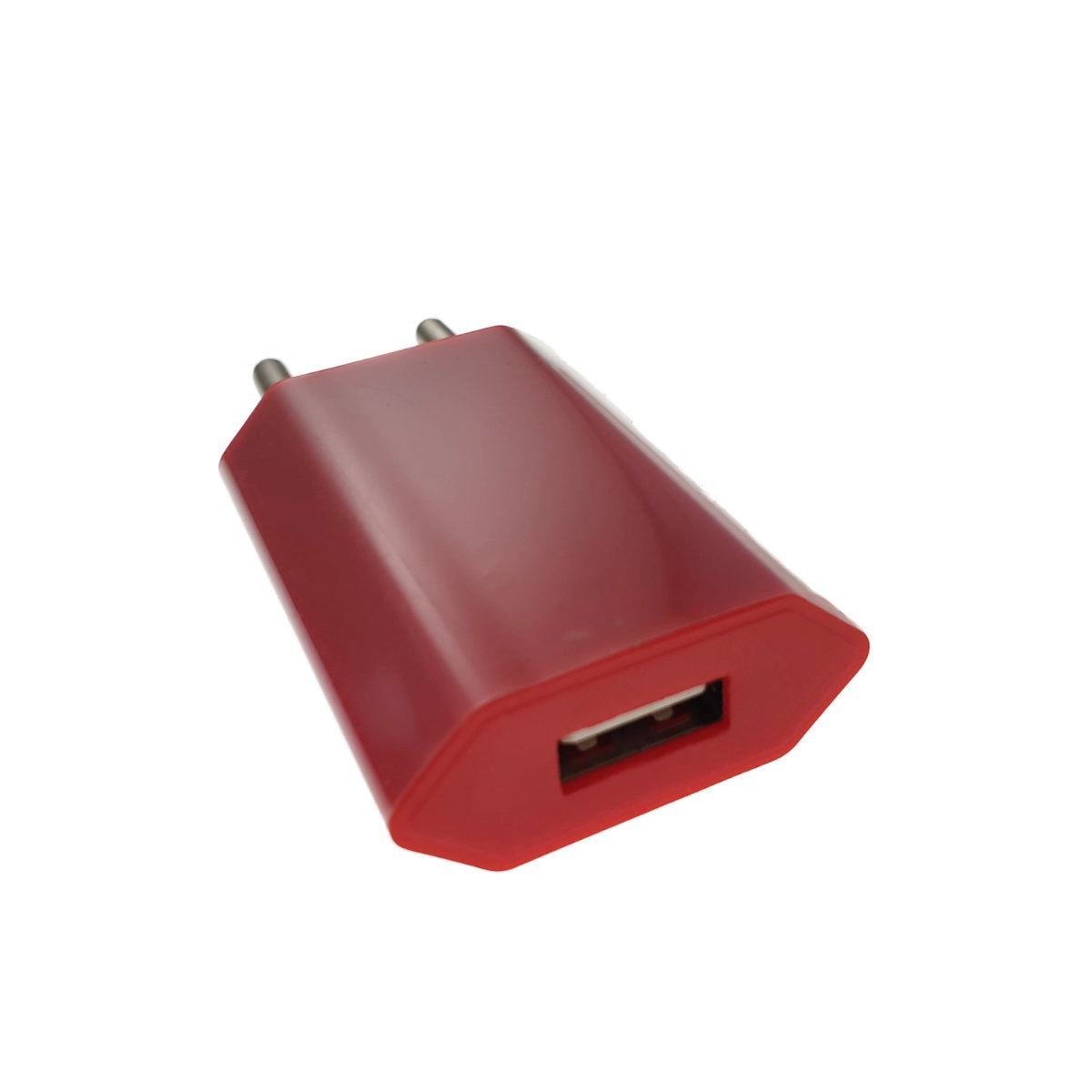 Încărcător de perete,adaptor de alimentare USB,1000 mA, rosu [5]