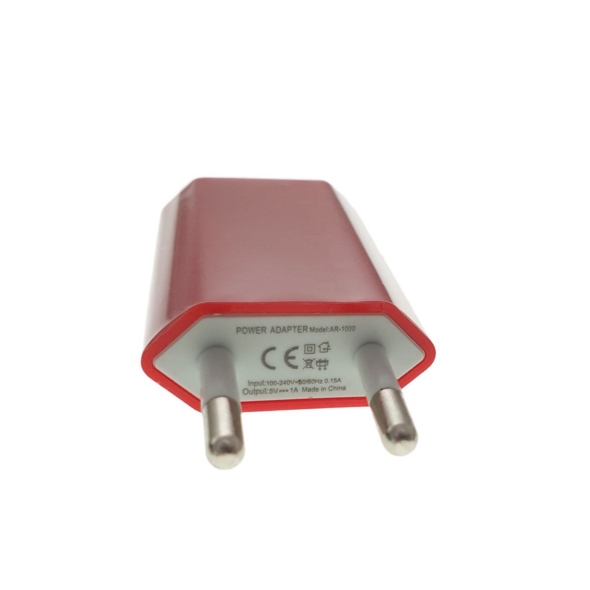 Încărcător de perete,adaptor de alimentare USB,1000 mA, rosu [6]