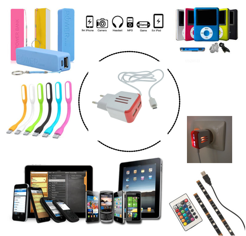 Incarcator la priza Euro, 2 porturi USB, DC 5V 3.1A, LED, cablu 85 cm cu conector microUSB, alb cu rosu [9]