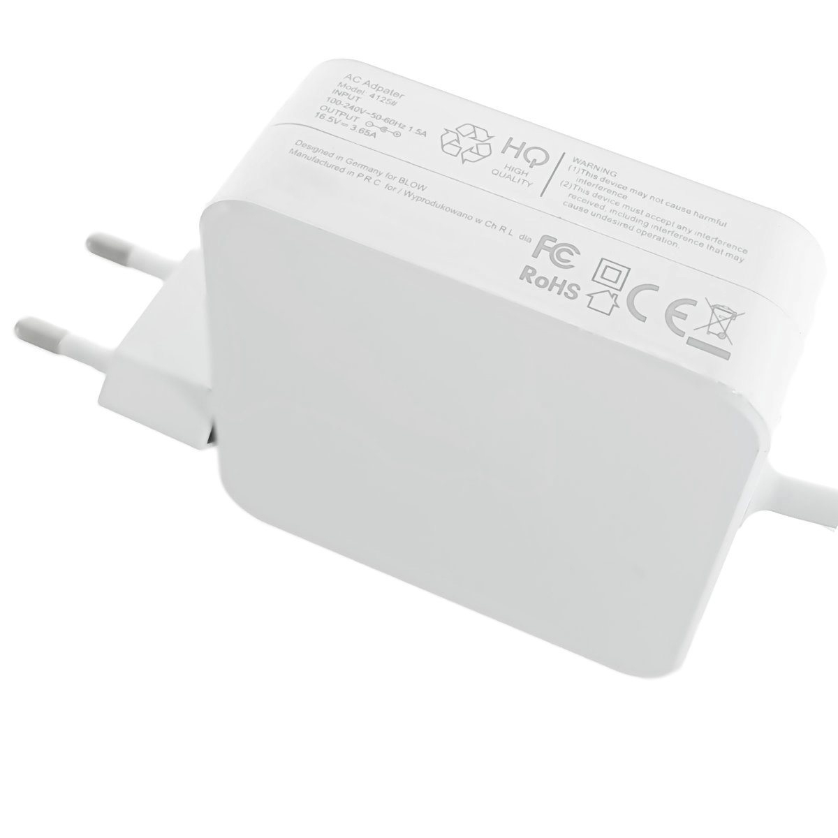 Incarcator laptop Magsafe 1 tip L, pentru MacBook, Blow 12475, 16.5V/3.65A/60W, lungime cablu de 1.7m, alb [3]
