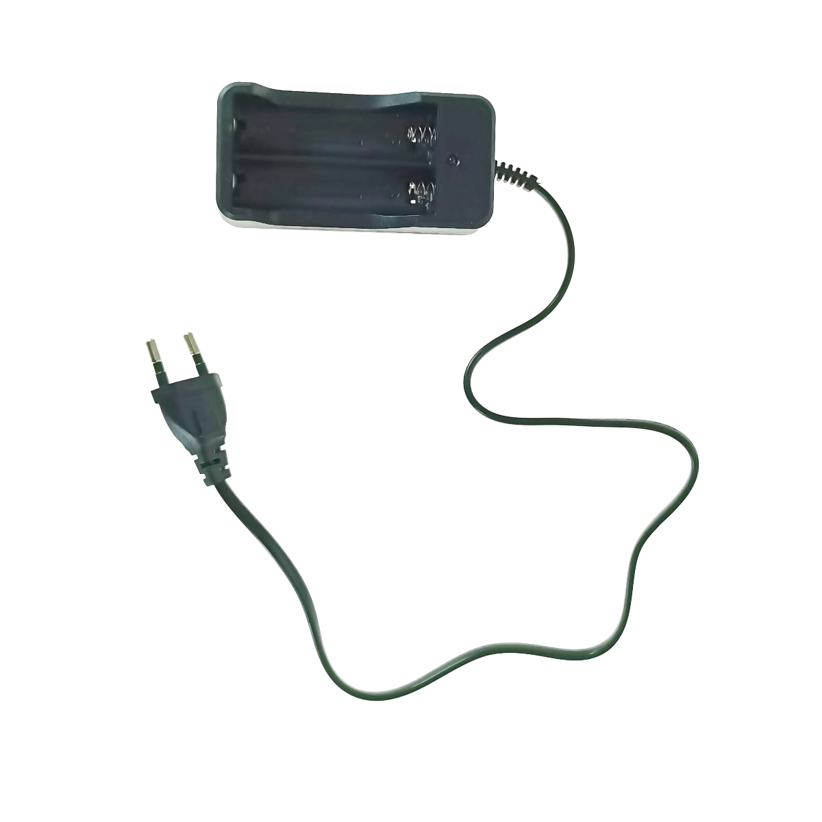 Incarcator pentru 2 acumulatori tip AA-AAA, JXC-006, conectare la 220V, cablu de 57cm, negru [2]