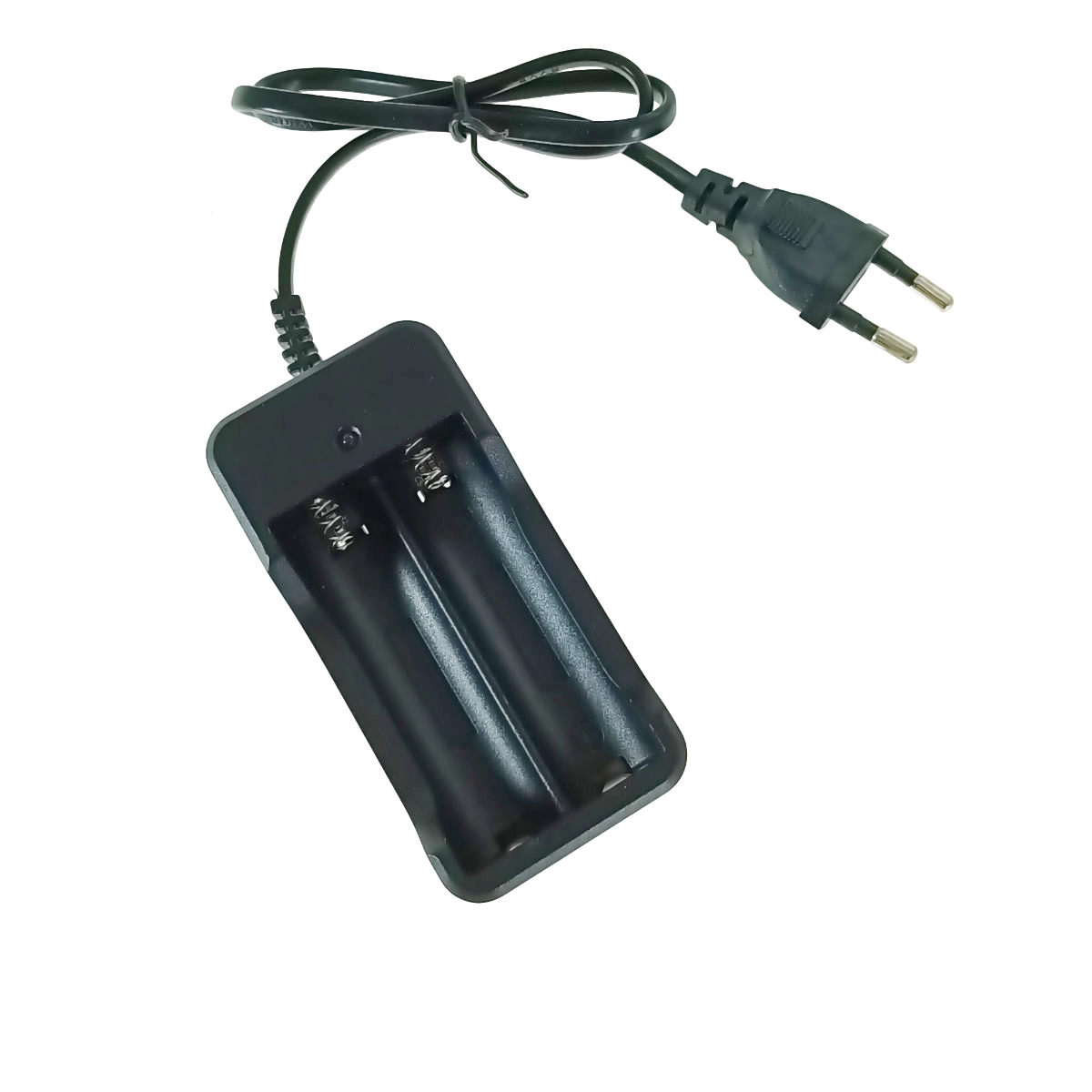 Incarcator pentru 2 acumulatori tip AA-AAA, JXC-006, conectare la 220V, cablu de 57cm, negru [1]