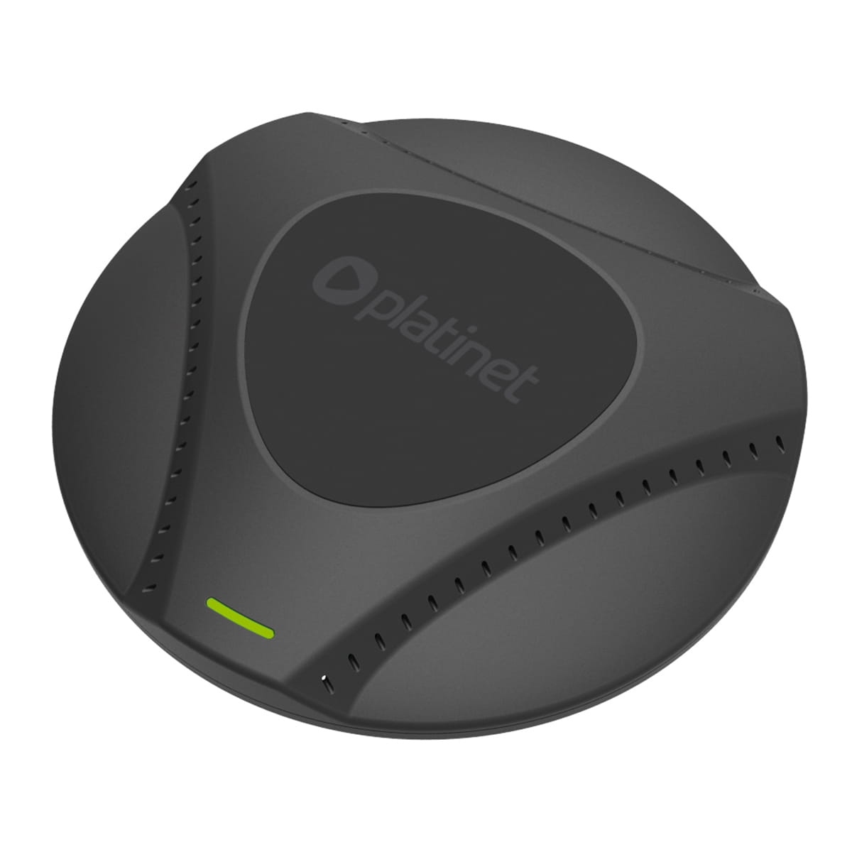 Incarcator Qi Wireless 15W, Platinet 45289, cu ventilator, distanta incarcare 8 mm, conector USB Tip C, negru [10]